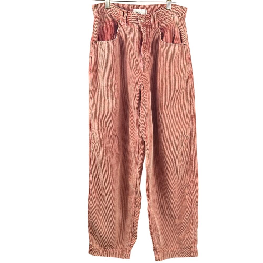 BDG Urban Outfitters Em Corduroy Barrel Leg Pocket Pants Dusty Rose Pink‎ Size 0